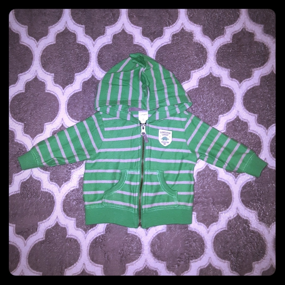Baby boy zip up hoodie size 6 months
